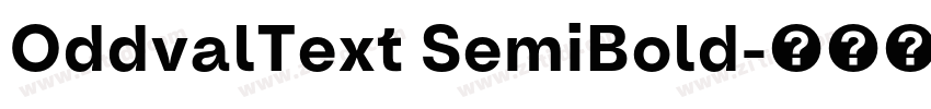 OddvalText SemiBold字体转换